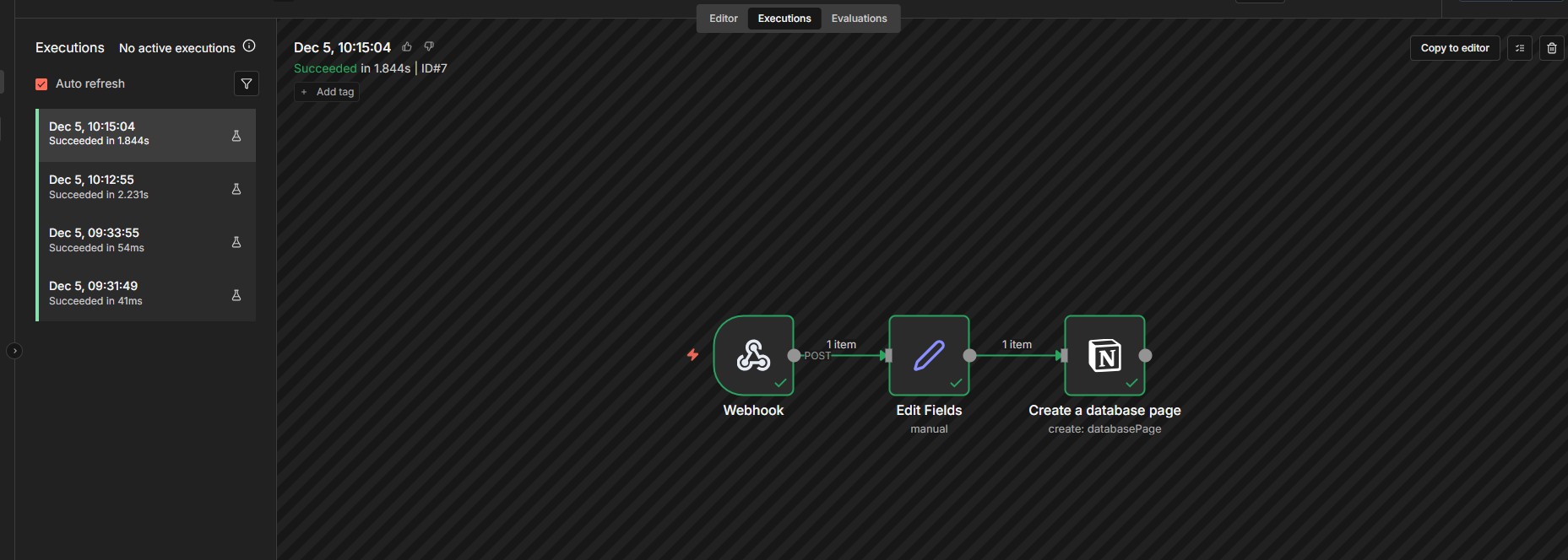 Webhook to Notion Database Pipeline